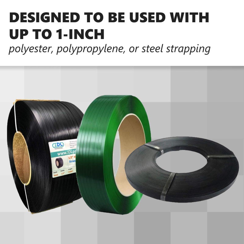 IDL Packaging 2.25" x 1.75" Plastic Edge Protectors for up to 1" Strapping, Black Color (Pack of 120) - Reusable Strap Corner Protector with Anti-Slip Ribbed Channels - Durable and Tough Strap Guards - Image 5